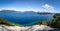 View of Nahuel Huapi Lake from Brazo Norte Viewpoint at Arrayanes National Park - Villa La Angostura, Patagonia, Argentina