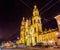 View of Nancy Cathedral at night - France