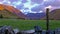 View of Nant Ffrancon Pass at Snowdonia National Park,with mount Tryfan in background Gwynedd, Wales, United Kingdom