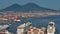 A view of Napoli, Italy, Aerial view of the historic center of Italy.