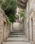 A view of a narrow alley