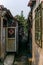 A view of a narrow alley in a traditional Beijing Hutong in Chin