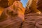 A view of the narrow passage in Lower Antelope, Canyon, Page, Arizona