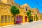 View of a narrow street in Xaghra, Malta