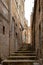 View of the narrow streets of the historic Mardin. Mardin, Turkey