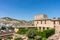 View of the Nasrid Palaces Palacios Nazaries in Alhambra, Gra