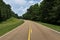 View of the Natchez Trace Parkway in Mississippi, USA