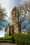 A view of National Wallace Monument at Abbey Craig hilltop near