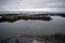 View of Natural sea pool Las Salinas de Agaete in Puerto de Las Nieves and coast cliffs. Gran Canaria, Spain