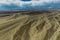 View of the Nazca Desert with highways cutting across