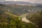 View from Nazzano to the Tiber River in Lazio, Italy