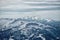 View from the Nebelhorn mountain, Bavarian Alps,