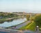 View on Neman river in Grodno Belarus