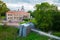 View of neogothic castle in Sigulda. Latvia