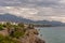 View of Nerja beach from the balcony of europe