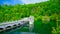 A view of the Neustadt dam in the Harz Mountains