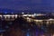 View of Neva embankment from the colonnade of St. Isaac`s Cathedral. Saint Petersburg. Russia