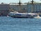 View of the Neva River and the hydrofoil speedboat