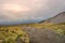 View of the Nevado de Toluca, inactive volcano of Mexico