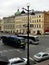 View of nevsky prospekt from the open gallery of the central department store gostiny dvor .