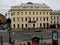 View of nevsky prospekt from the open gallery of the central department store gostiny dvor .