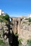 View of the new bridge crossing the gorge, Ronda, Spain.