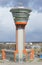 View of the new building of the control tower (KDP) at Sheremetyevo Airport