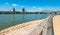 View from the new deutzer rhine boulevard of the old town of cologne