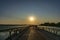 A view on the new footsteps bridge in the city