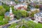 View of the New Haven Green, in New Haven, Connecticut