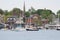 A view from the Newport Harbor, a popular RhodeI Island town