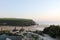 View of Newquay beach. Cornwall, UK