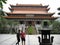 View from Ngong Ping Piazza towards Tian Tan Buddha, Lantau island, Hong Kong