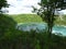 View of the Niagara river surrounded by vegetation