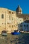 View of a nice fishing harbor and marina in Monopoli, Puglia region, Italy