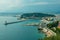View of Nice, mediterranean sea, Cote d Azur, France, South Fran