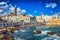 View of nice scenic city scape in Monopoli, province of Bari, Italy