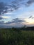 View of Niihau Island from Waimea Canyon during Sunset on Kauai Island, Hawai.