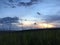 View of Niihau Island from Waimea Canyon during Sunset on Kauai Island, Hawai.