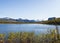 View from Nikkaloukta towards Sweden`s highest mountain range with Kebnekaise as the highest peak.