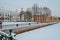 View of the Nikolsky Naval Cathedral in St. Petersburg, Russia