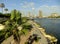 View of the Nile river and city skyline, Cairo