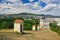 View from Nitra`s calvary hill at Missionary house of the Mother of God