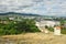 View from Nitra`s calvary hill at Missionary house of the Mother of God