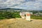 View from Nitra`s calvary hill at Missionary house of the Mother of God