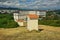 View from Nitra`s calvary hill at Missionary house of the Mother of God