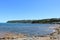 View north along coast at Plimmerton, New Zealand