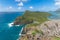 View of the north coast of Lord Howe Island, New South Wales, Australia, seen from the summit of Mount Eliza.