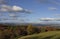 The view north from Finavon Hill towards the Angus Glens on a bright clear day.