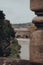 View from North Parade of Pulteney Bridge over River Avon, Bath, UK. Selective focus